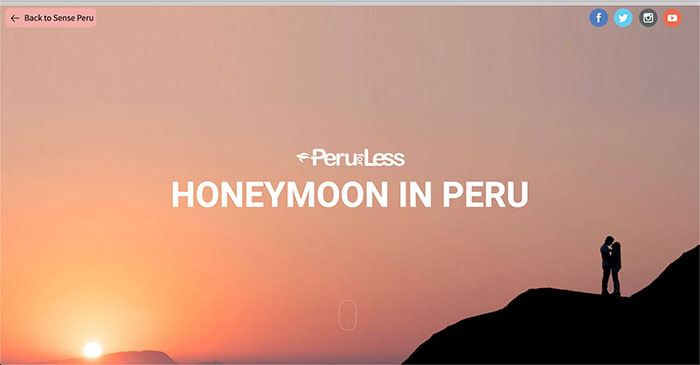 Sense Peru Honeymoon by Peru For Less